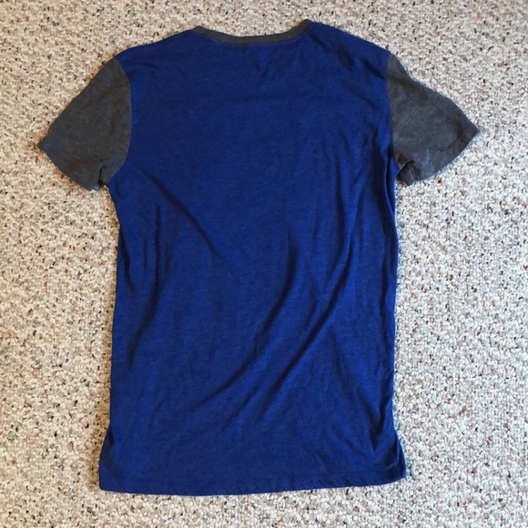 Adult small heritage tee shirt blue - Picture 3 of 3